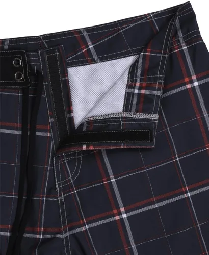 Vista 4 de Nonwe Pantalones cortos de playa ligeros y sólidos para hombre con forro