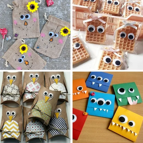 Vista 8 de LOMIMOS 1500pcs Wiggle Googly Eyes con autoadhesivo, 0.157 in-0.591 in, para decoración de manualidades de bricolaje