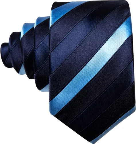 Vista 349 de Barry.Wang Corbata de niño regular seda tejida rayas sólido lazo bolsillo cuadrado