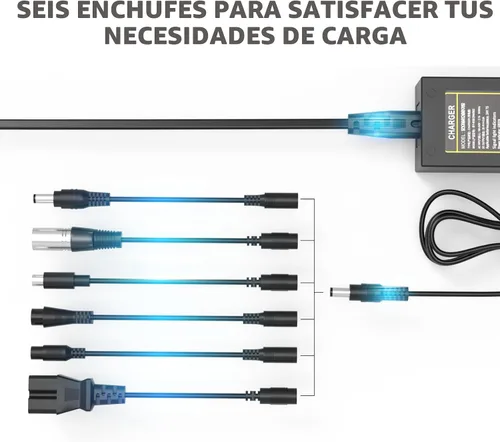 Vista 6 de 5 4.6V/4 8V Cargador universal compatible con Razor, Jetson, Voyage, Gotrax, Ninebot y más, 7 en 1 enchufe de repuesto