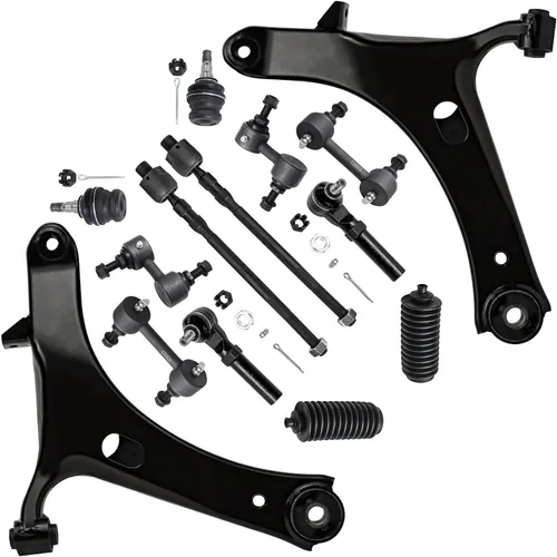Vista 68 de Detroit Axle - Kit de suspensión frontal de 15 piezas para Jeep Grand Cherokee 99-04 1999 2000 2001 2002 2003 2004, brazos de control superior e