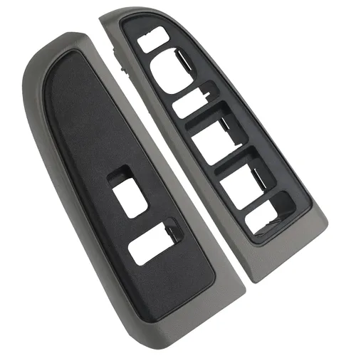 Vista 4 de Cubierta de bisel para interruptor de ventana compatible con Chevy Chevrolet Avalanche Silverado Suburban Tahoe, GMC Sierra Yukon, Cadillac Escalade