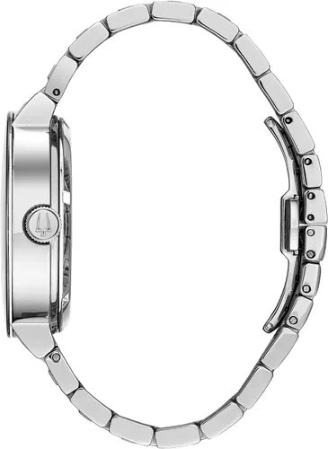 Vista 2 de Bulova Men's Modern 3-Hand Automatic Watch, Open Aperture Dial and Edge to Edge Crystal