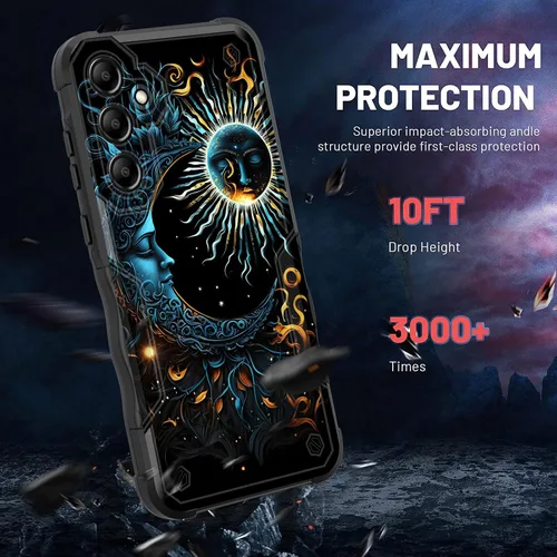 Vista 107 de Funda para Galaxy A14 5G, [Doble Capa][Protección contra Caídas de Grado Militar de 10 Pies] [Antideslizante] Funda Resistente a Prueba de Golpes