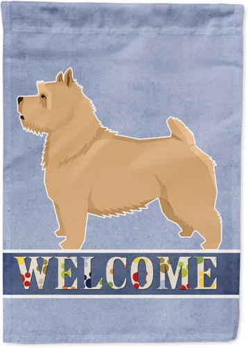 Vista 103 de Caroline's Treasures CK3704GF Bandera de jardín de bienvenida de Akita Shepherd Black and Tan - Bandera decorativa para patio exterior, patio