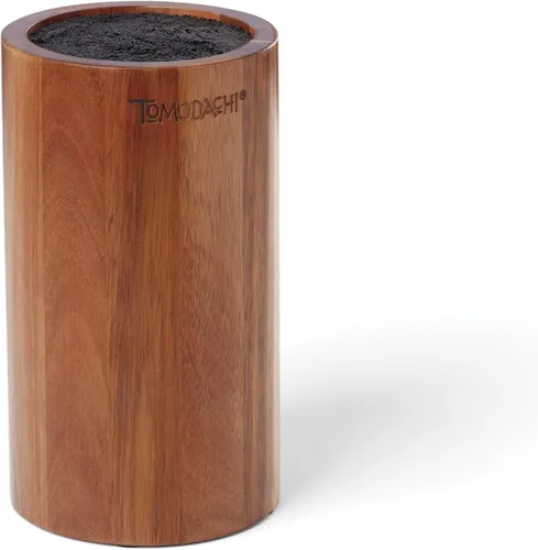 Vista 3 de Hampton Forge 897546 Keen - Juego de cubiertos de bloque de cerdas de acacia de 5 piezas por Tomodachi