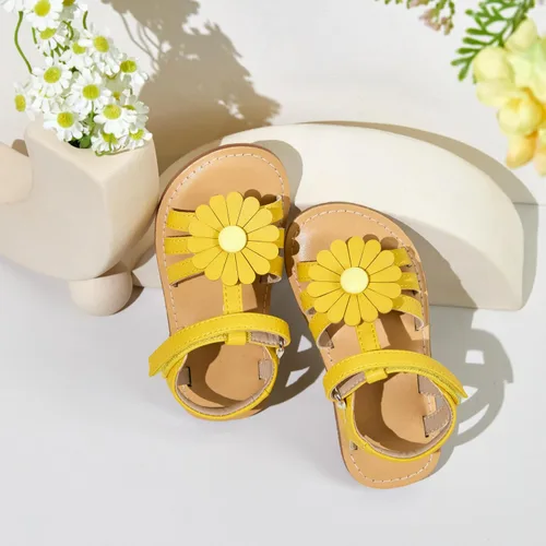 Vista 3 de GINFIVE Sandalias para niñas pequeñas, sandalias para niñas y niños pequeños
