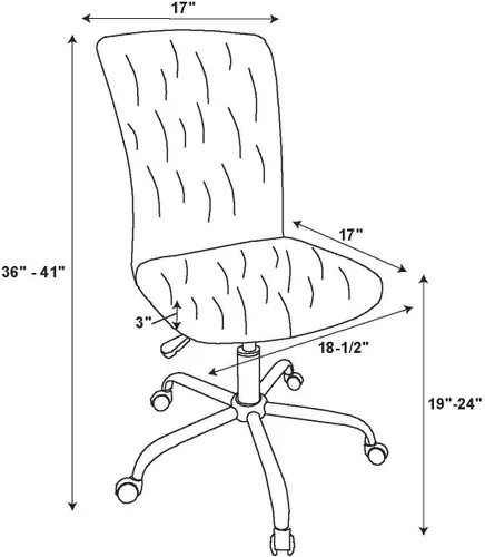 Vista 16 de Linon Cora Faux Flokati - Silla de oficina sin brazos, color blanco