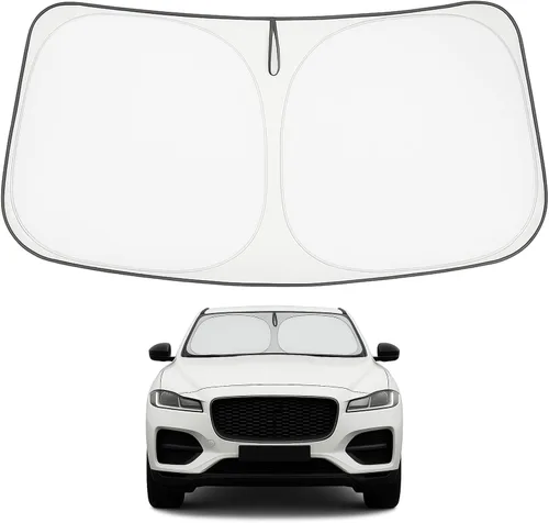 Vista 224 de Proadsy Parasol para parabrisas Rivian R1S 2022-2025 2026 de 4 capas plegable, protector de parasol frontal que bloquea los rayos UV, mantiene