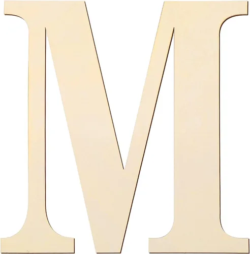 Vista 16 de Letras de madera de 12 pulgadas y letras de madera en blanco de 1/5 pulgadas de grosor sin terminar para pintura, manualidades y decoración de pared