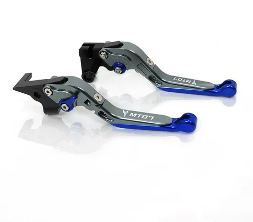 Vista 13 de Palancas de embrague de freno plegables ajustables para motocicleta para Yamaha MT-07 FZ-07 FZ07 MT07 2014 2023 Manijas de control delantero