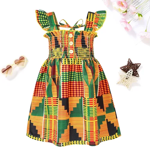 Vista 2 de YOUNGER TREE - Conjunto de ropa para bebé, diseño africano Dashiki Ankara