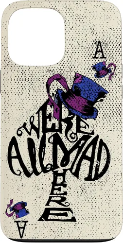 Vista 24 de iPhone 16 We're All Mad Here - Funda de Alicia en el País de las Maravillas