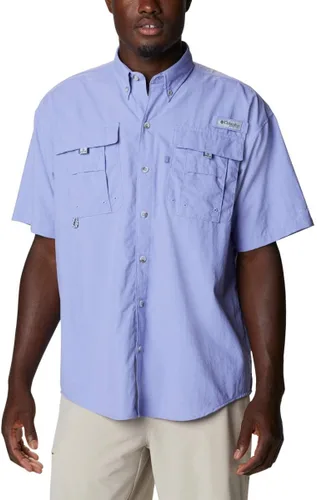 Vista 12 de Columbia - Camisa de pesca Bahama II, línea PFG, con factor de protección ultravioleta (FPU) 30, de manga corta, para hombre. azul (Vivid Blue)