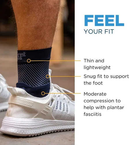 Vista 4 de OrthoSleeve FS6 Tobilleras de compresión para mujeres y hombres, ayuda a aliviar la fascitis plantar, dolor en el talón, tendinitis de Aquiles