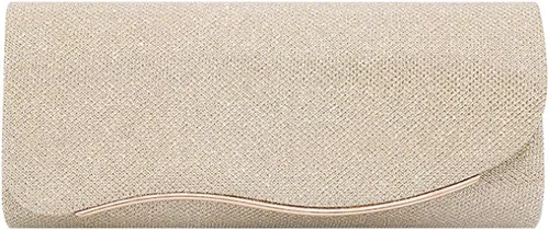 Vista 11 de Queena Bolso de mano de noche brillante con purpurina para mujer, bolso de mano con cadena para boda, fiesta, graduación, regalo para mamá, esposa