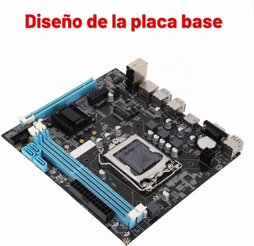 Vista 7 de H61 LGA1155 Placa base, DDR3 Micro ATX placa base de computadora para LGA1155 Socket I3 I5 I7, placa base para juegos para CPU serie, M.2 NVMe NGFF
