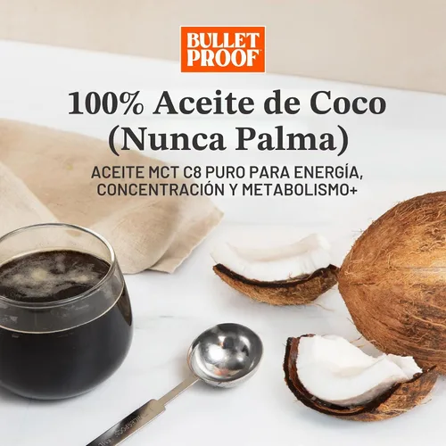 Vista 6 de Bulletproof Brain Octane Suplemento a base de aceite para el cerebro - 16 oz (paquete de 2) Aceite de coco 100% puro, suplemento energético keto