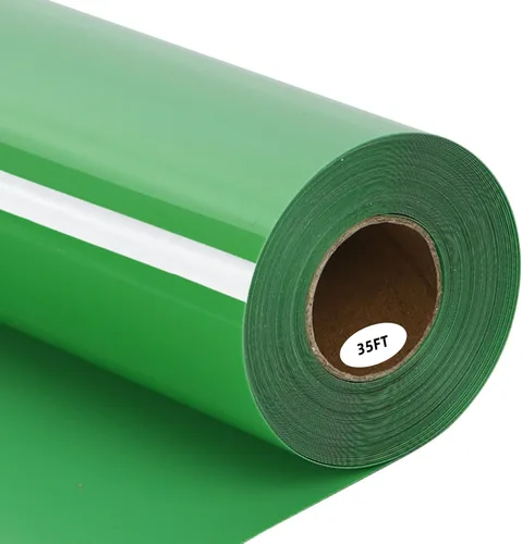 Vista 50 de guangyintong Rollos de vinilo de transferencia de calor negro, 12 pulgadas x 25 pies, superficie brillante, se recomienda tela, para camisetas