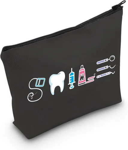 Vista 7 de MNIGIU Regalo para asistente dental, regalo divertido para dentistas, sonrisa dental, bolsa cosmética, regalo para estudiantes dentales, regalo