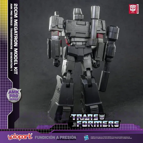 Vista 6 de YOLOPARK Megatron Transformer Toy - Figura de acción Transformers G1 Megatron de 7.87 pulgadas con armamento mejorado, juguetes transformadores
