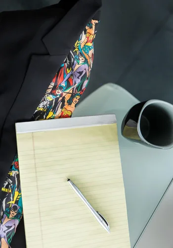Vista 8 de DC Comics - Blazer de un botón para mujer con estampado vintage