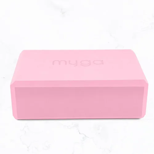 Vista 6 de MYGA Bloque de yoga, ladrillo ligero de espuma EVA para yoga, bloque antideslizante de alta densidad para posturas de yoga, pilates, equilibrio