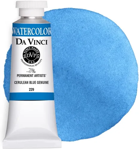 Vista 79 de DA VINCI PAINTS Pintura Acuarela Profesional para Artistas, Azul Cobalto, 15mL
