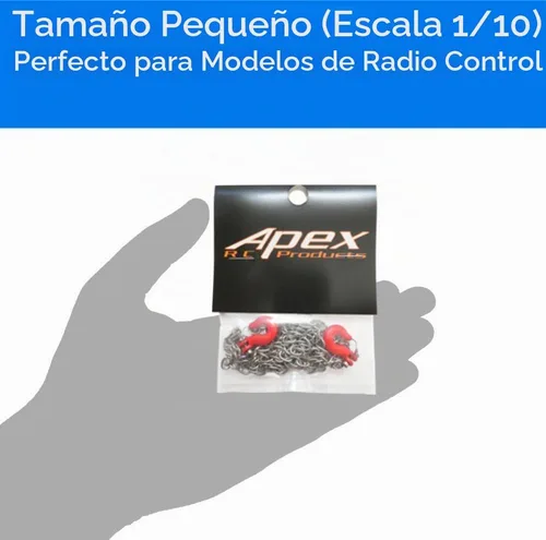 Vista 4 de 1/10 RC Rock Crawler 33" Cadena de metal con ganchos 4050