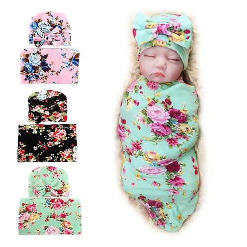 Vista 26 de DRESHOW BQUBO - Conjunto de gorro de algodón para bebé, manta para recién nacido, con orejas de oso, tarjeta de anuncio de nacimiento de madera