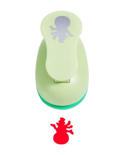 Vista 10 de UCEC Perforadora de mariposa de 1 pulgada, perforadores de papel para manualidades, perforadora de palanca hecha a mano, forma de agujero