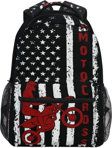 Vista 9 de Miaoquhe Mochila de béisbol con la bandera de Estados Unidos para niños, niñas, adolescentes, escuela, casual, mochila escolar para viajes, laptop