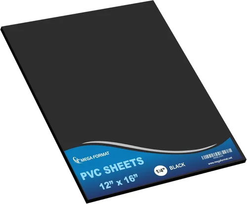 Vista 107 de Mega Format Hojas de plástico de PVC expandido – Hoja negra rígida de 5 x 7 pulgadas para manualidades, señalización y exhibiciones – Sintra Negro