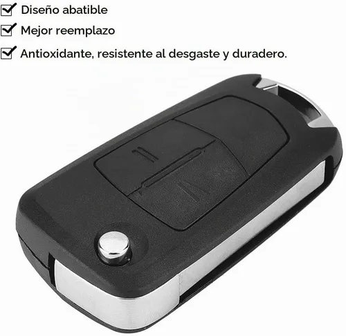 Vista 3 de Cubierta de llave remota de coche de 2 botones, funda de llavero ABS Flip para Vauxhall Opel Corsa Astra Vectra Zafira