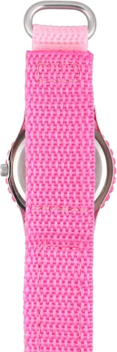 Vista 3 de Disney Minnie Mouse - Reloj analógico con correa de nailon para niños, bisel de acero inoxidable, Blanco, Relojes para niños