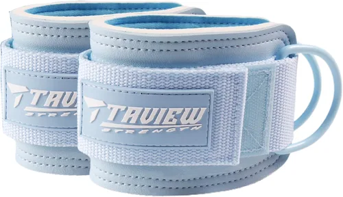 Vista 11 de TAVIEW Ankle Straps Cable Machine Attachment for Gym - Cable Kickback Ankle Straps - Padded Ankle Cuffs for Glute Kickbacks and Leg Workouts