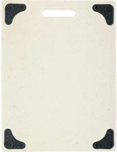 Vista 12 de Dexas Superboard Tabla de cortar con mango y pies antideslizantes, 11 x 14.5 pulgadas, color granito claro con esquinas antideslizantes negras