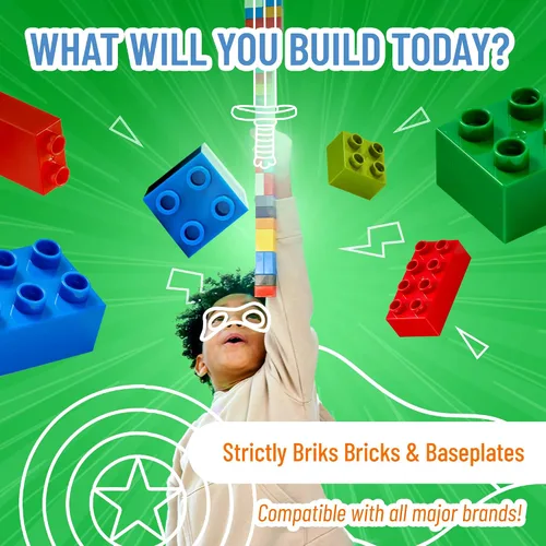 Vista 6 de Strictly Briks - Classic Briks - Kit de iniciación de construcción 100 % compatible con todas las principales marcas de bloques