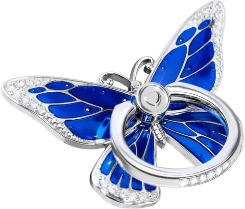 Vista 11 de Doflyesky Soporte de anillo de mariposa para teléfono celular, rotación de 360 grados, soporte de agarre de anillo de teléfono, soporte de dedo