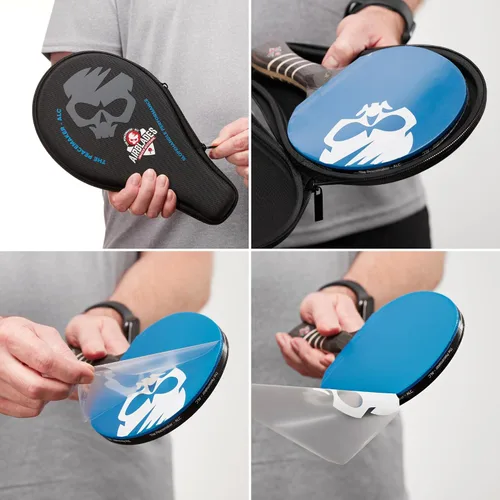 Vista 8 de The Peace Maker ALC - Professional Ping Pong Paddle - Carbon Fiber Table Tennis Racket Producing Maximum Spin & Control for All Levels - Hard Carry