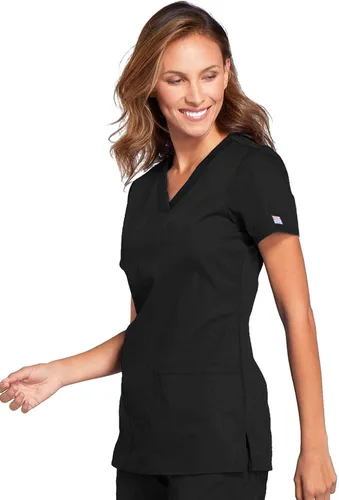 Vista 4 de Cherokee Workwear Originals - Camiseta de manga corta para mujer