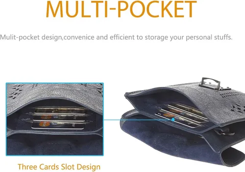 Vista 3 de MINICAT INICAT Women RFID Blocking Small Crossbody Bags Cell Phone Purse Built in Wallet