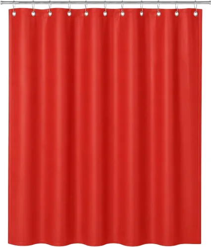 Vista 6 de Dependable Industries inc. Essentials Forro de cortina de ducha de PEVA de 6 calibres de alta calidad, parte inferior magnetizada sin PVC, inodoro