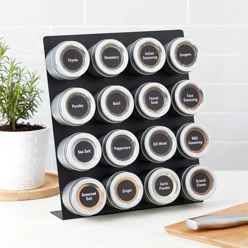 Vista 3 de Juvale Tablero magnético – Negro, 12.6 x 11 x 2.6 pulgadas – Tablero magnético de pie para escritorio y pared – Pantalla magnética para notas, fotos