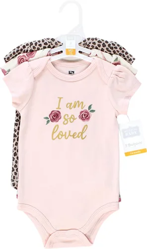 Vista 511 de Hudson Baby baby-girls Cotton Bodysuits 3-pack