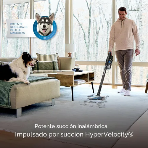 Vista 2 de Aspiradora inalámbrica Shark PowerPro Reveal Plus, tecnología FloorDetect y Dirt-Reveal, filtro HEPA, para alfombra y suelo duro, recargable