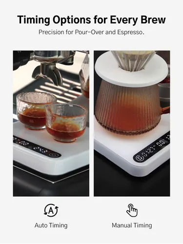 Vista 6 de Sistema de Control de Elaboración de Café – Refractómetro TDS de Café y Báscula Digital con Temporizador, Precisión de 0.02%, Resolución de 0.1g