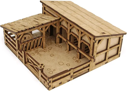 Vista 6 de Terreno de Fantasía de Pueblo TowerRex 28mm para Warhammer, Pathfinder, D&D