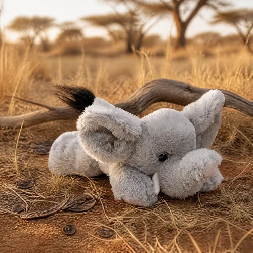Vista 6 de Wild Republic - Peluche de elefante, animal de peluche, juguete de peluche, regalos para niños, colección Hug’EMS 7 pulgadas Elefante afric
