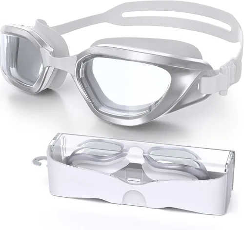 Vista 29 de Gafas de Natación, Gafas de Natación Unisex para Adultos Anti Niebla Anti UV Sin Fugas Visión Amplia para Hombres Mujeres Jóvenes